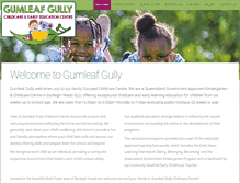 Tablet Screenshot of gumleafgullychildcare.com.au